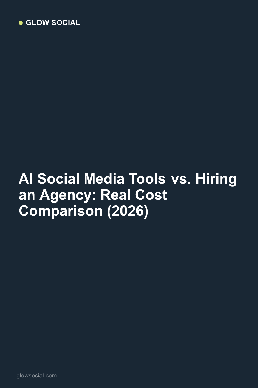 AI Tools vs Agency Cost: 2026 Price Comparison