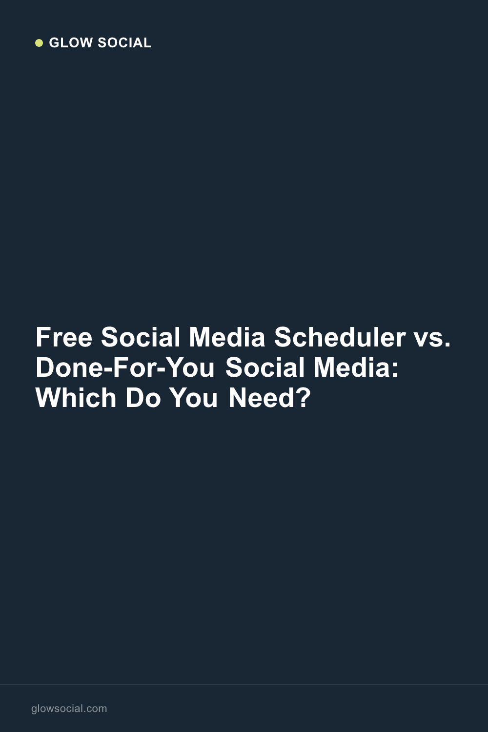 Free Social Media Scheduler vs. Done-For-You Social Media: Which Do You Need?