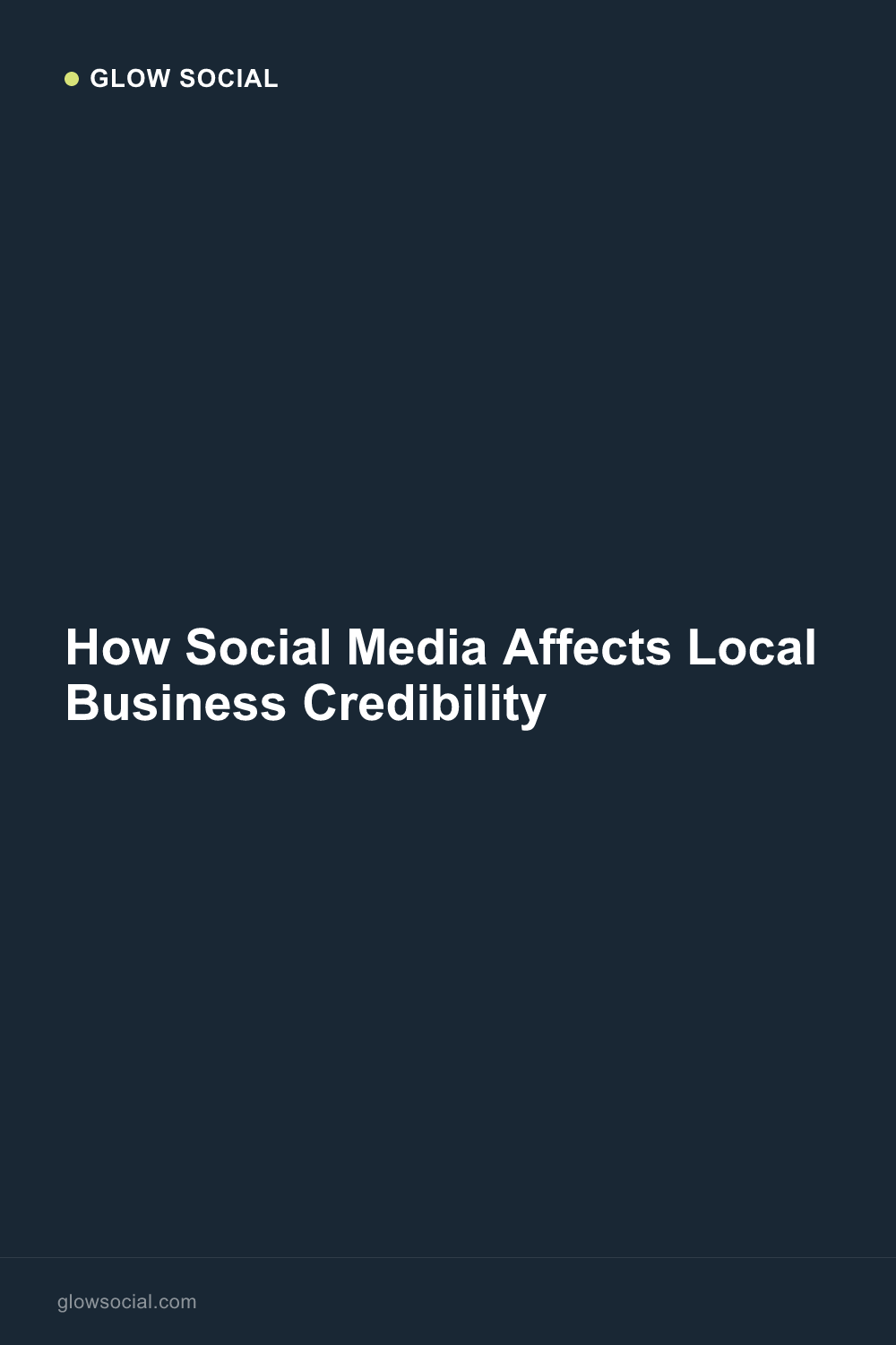 How Social Media Affects Local Business Credibility