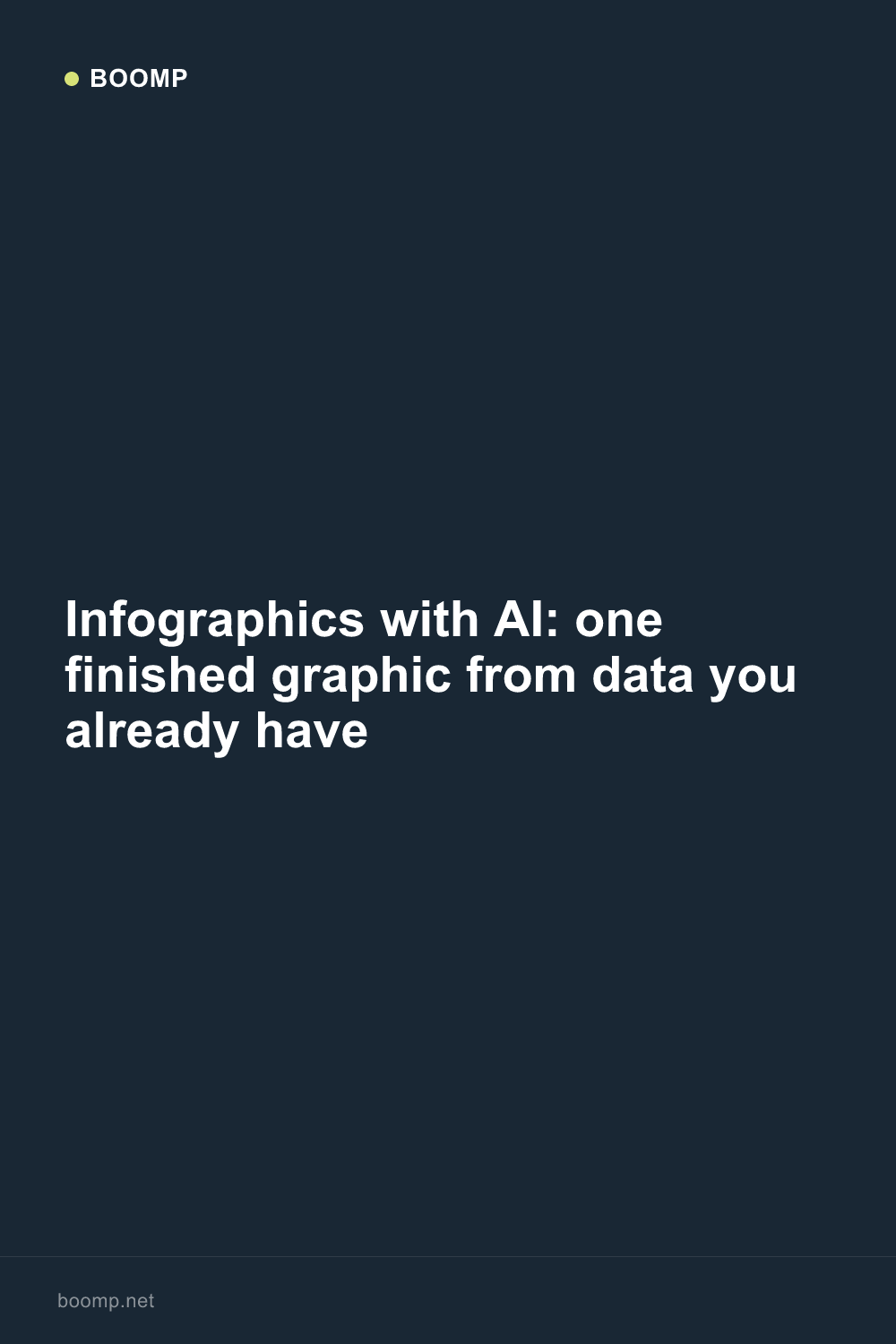 Infographics with AI: one finished graphic from data you already have