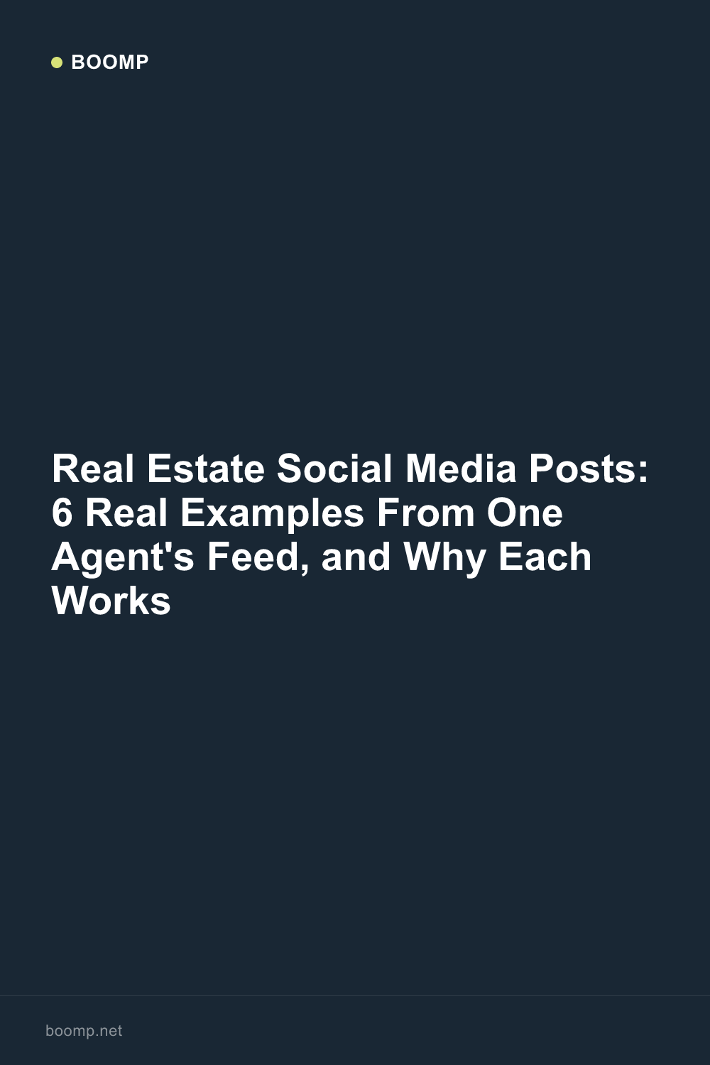 Real Estate Social Media Posts: 6 Real Examples From One Agent's Feed, and Why Each Works